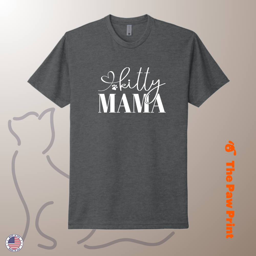 Kitty Mama Heart T-Shirt