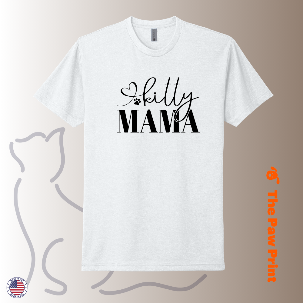 Kitty Mama Heart T-Shirt