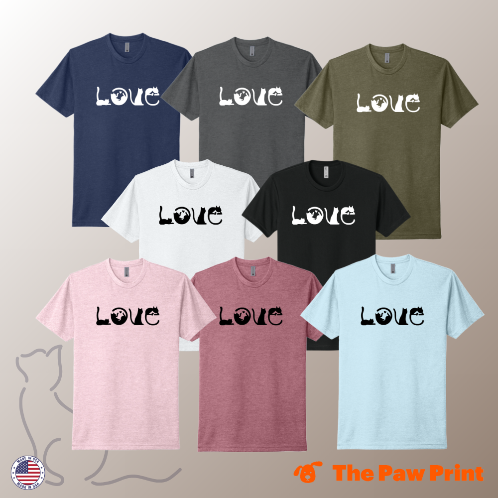 Cat Pose LOVE T-Shirt