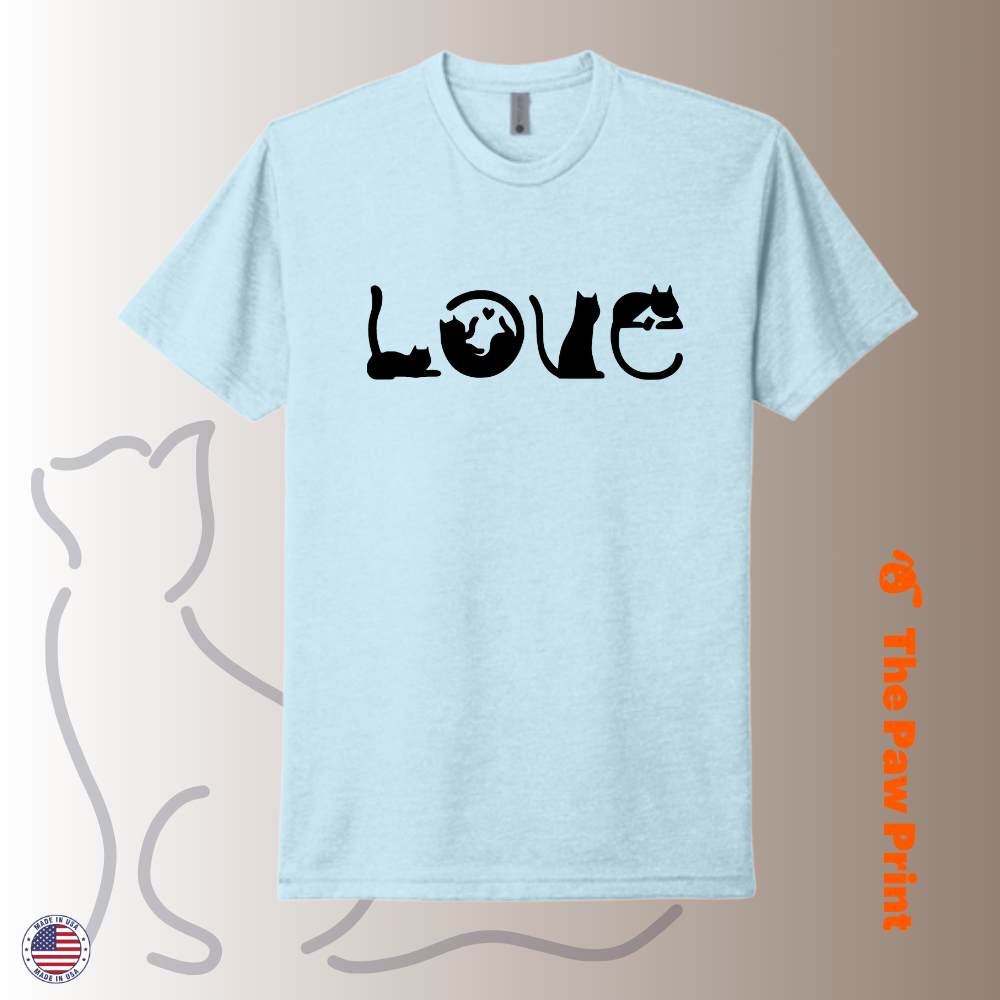 Cat Pose LOVE T-Shirt