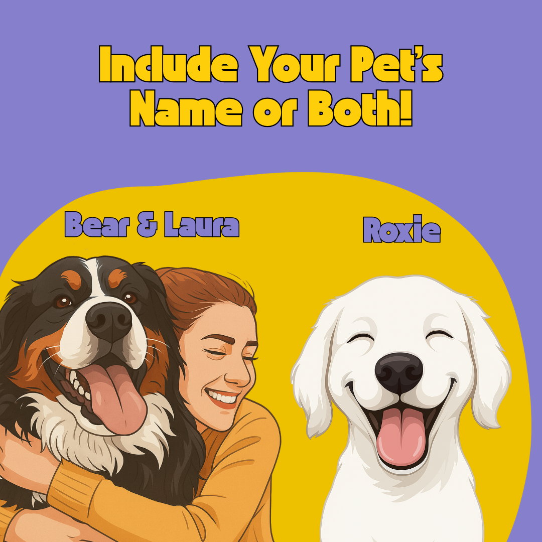 5-Pack Custom Illustrated Digital Pet Portraits - Digital Download