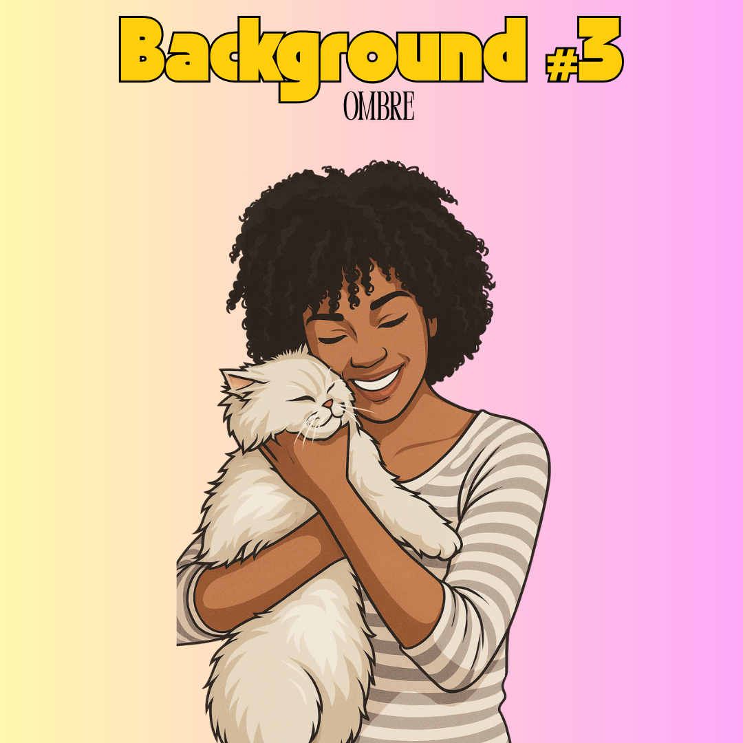 5-Pack Custom Illustrated Digital Pet Portraits - Digital Download
