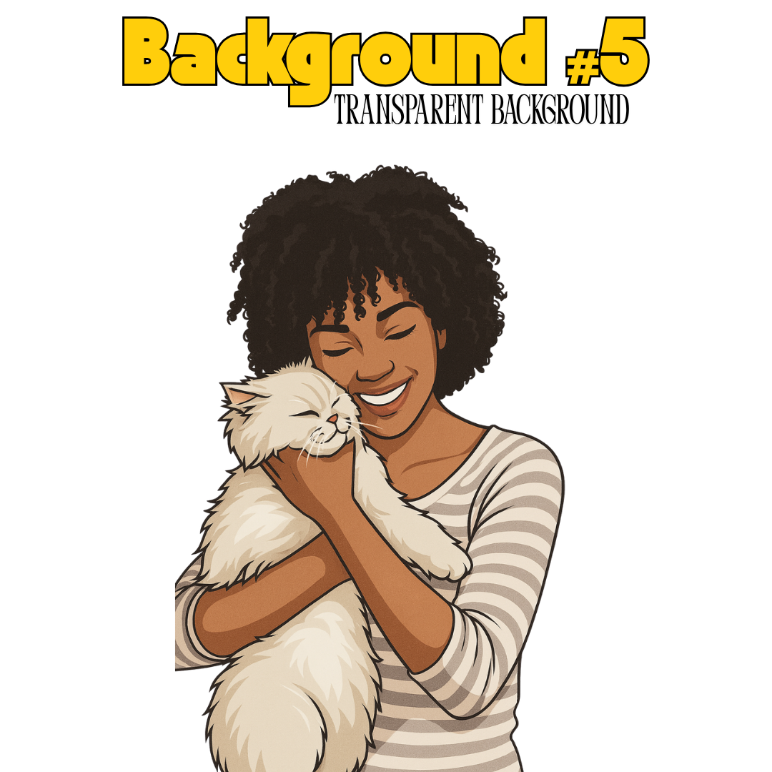 5-Pack Custom Illustrated Digital Pet Portraits - Digital Download