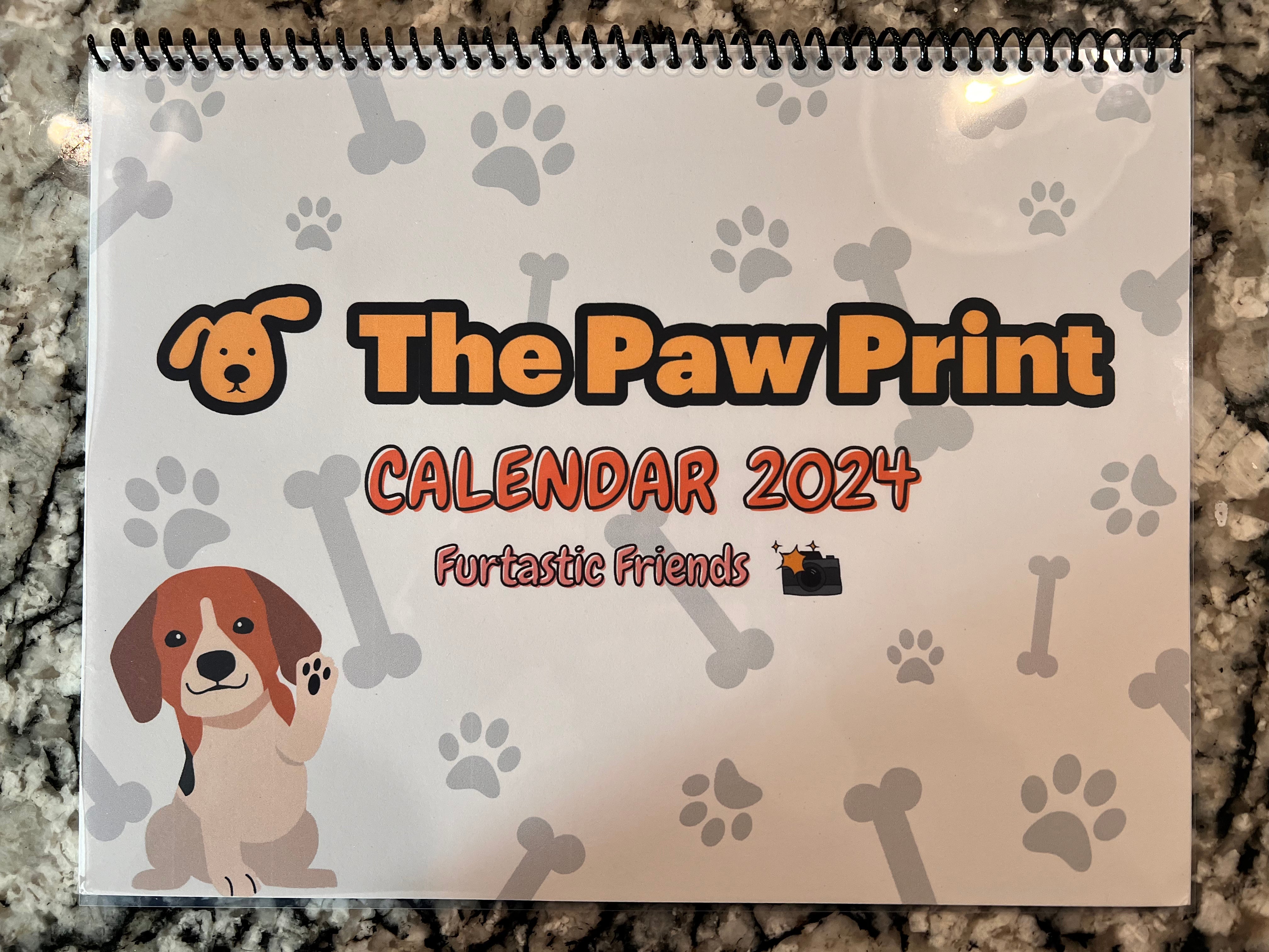 PRESALE 2024 Furtastic Friends Calendar The Paw Print