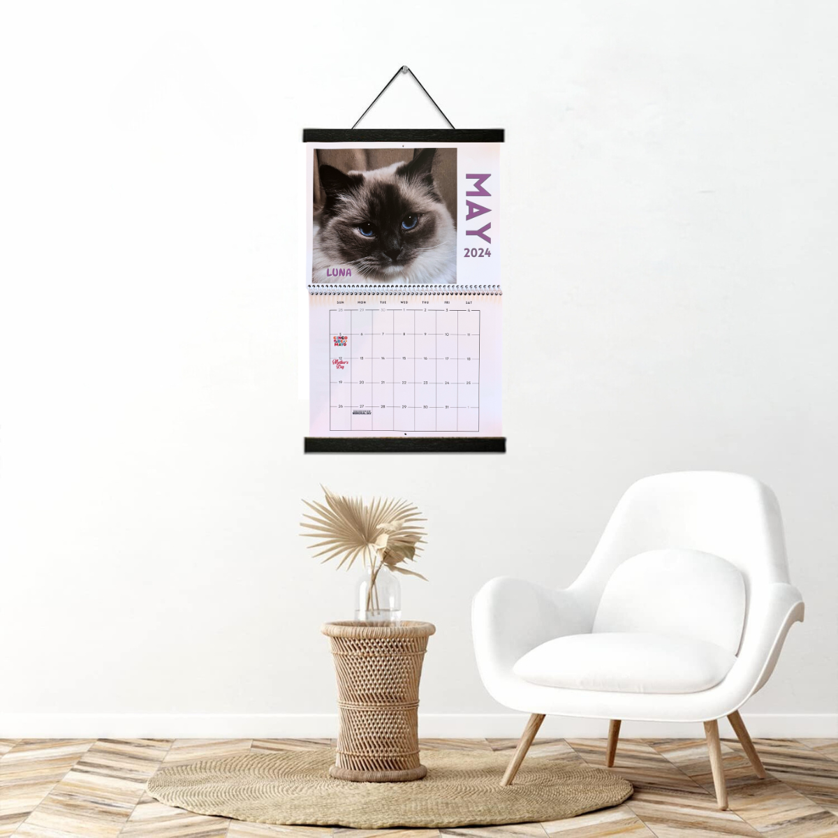 Premium Calendar Wall Mount (Calendar Not Included) The Paw Print