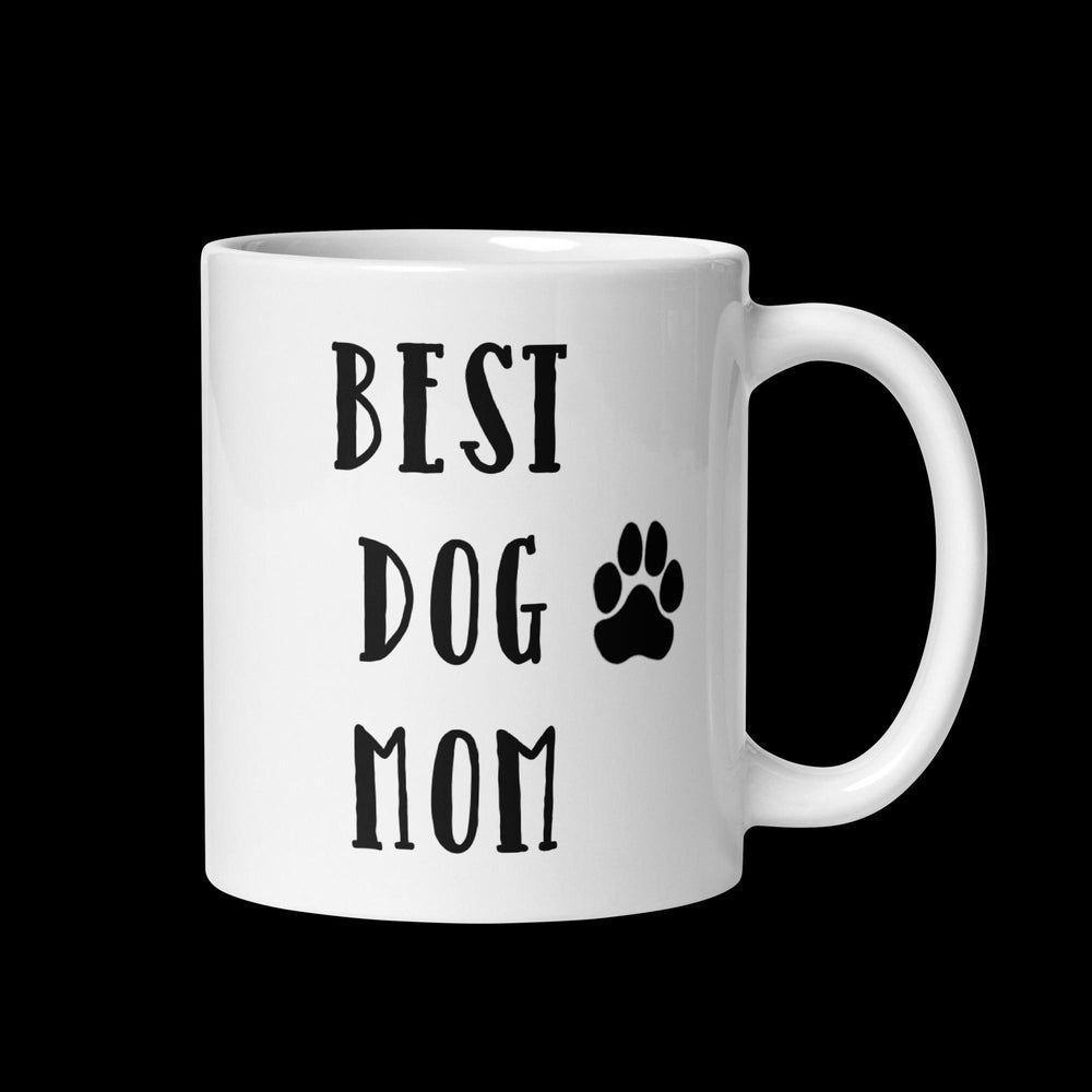 Best Dog Mom White Glossy Mug