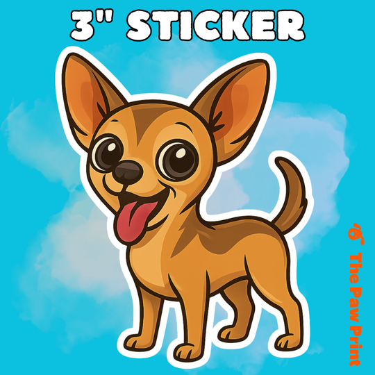 Bubble-Free Chihuahua Sticker