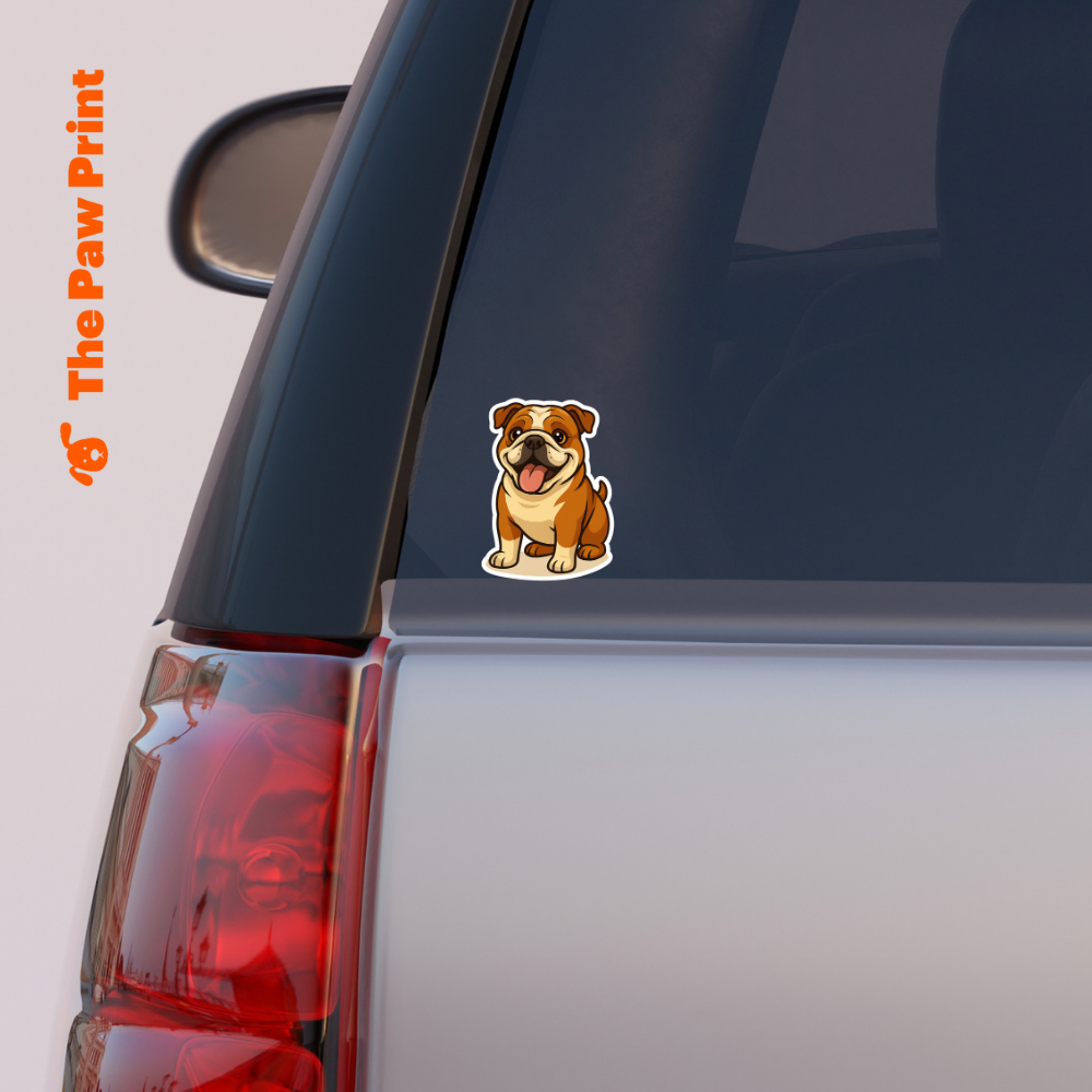 Bubble-Free English Bulldog Sticker