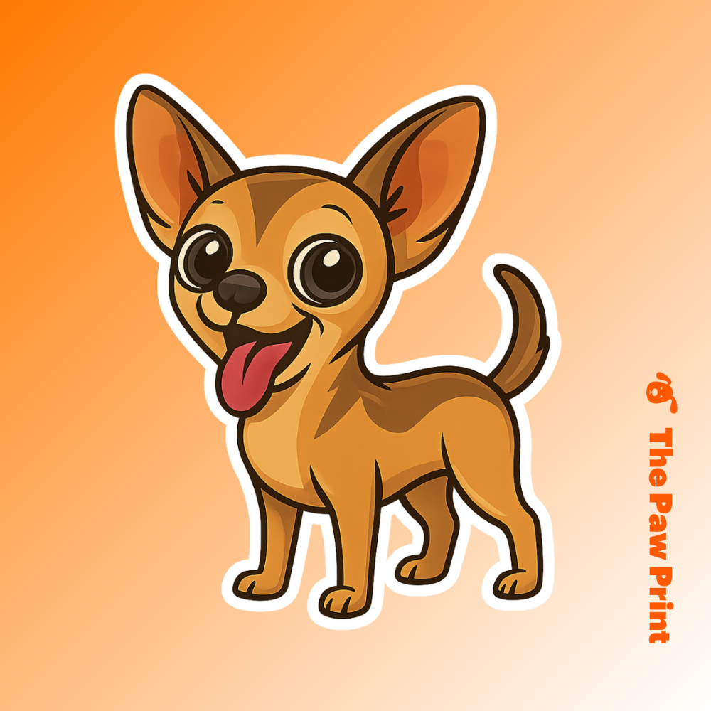 3" Bubble-Free Chihuahua Sticker