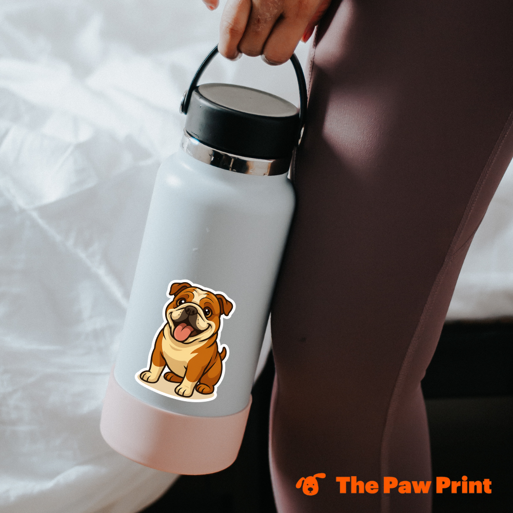 Bubble-Free English Bulldog Sticker