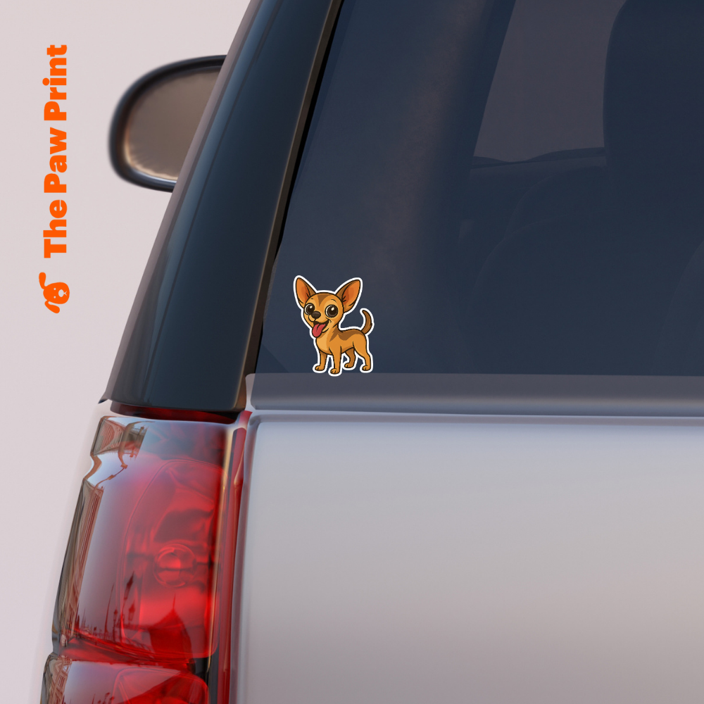 3" Bubble-Free Chihuahua Sticker