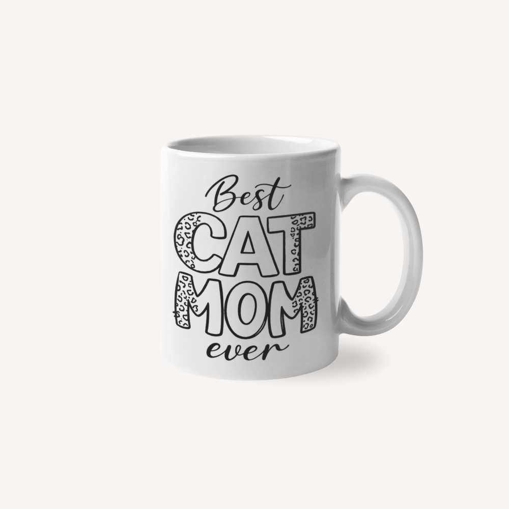 Best Cat Mom Ceramic Mug