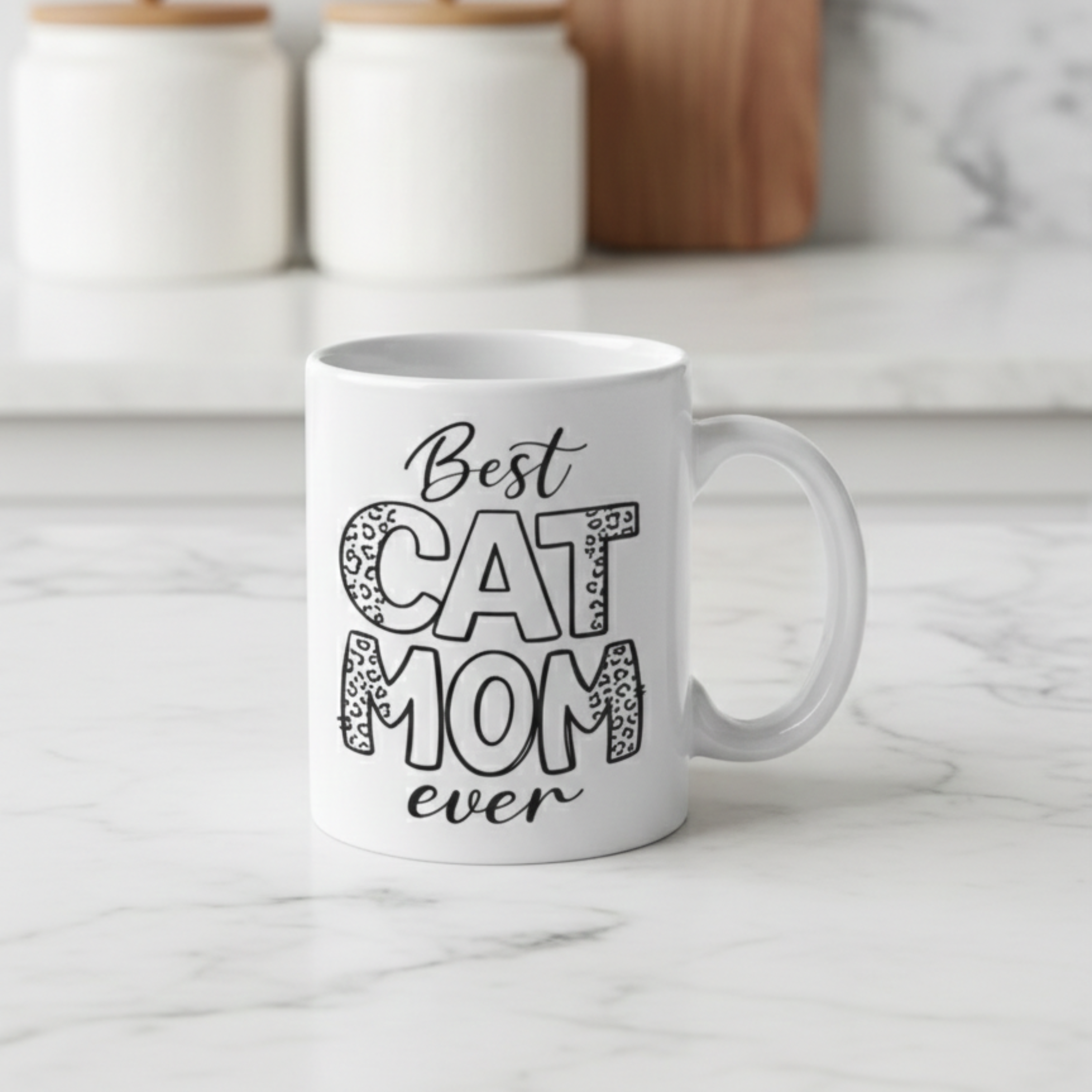 Best Cat Mom Ceramic Mug