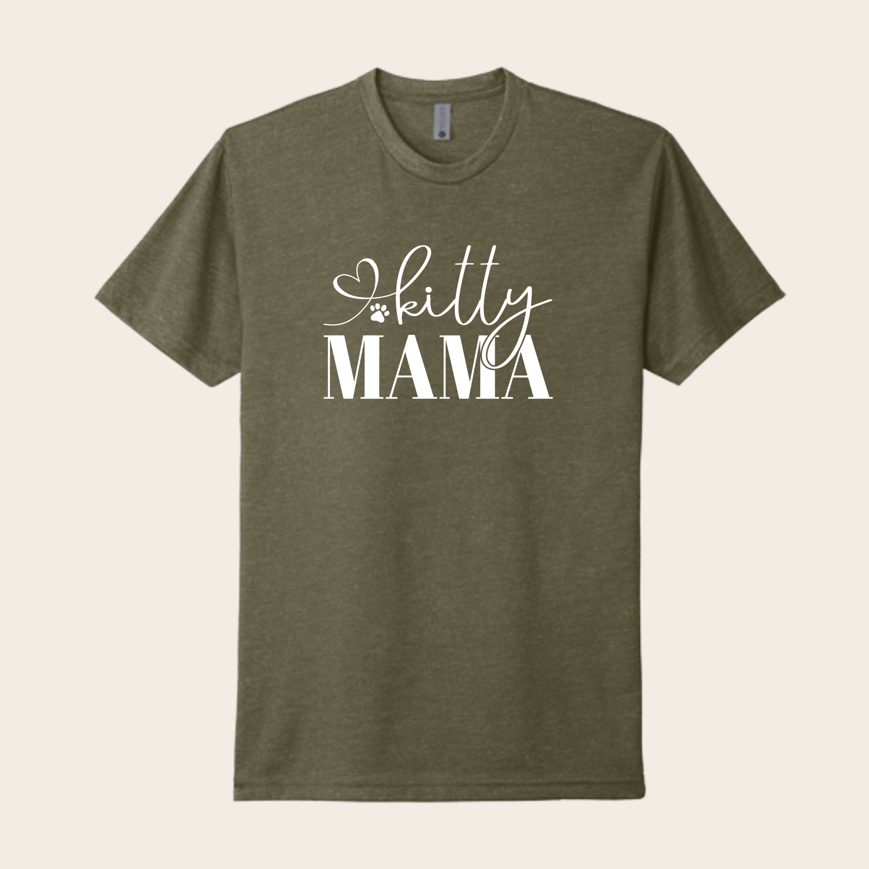 Kitty Mama Heart T-Shirt