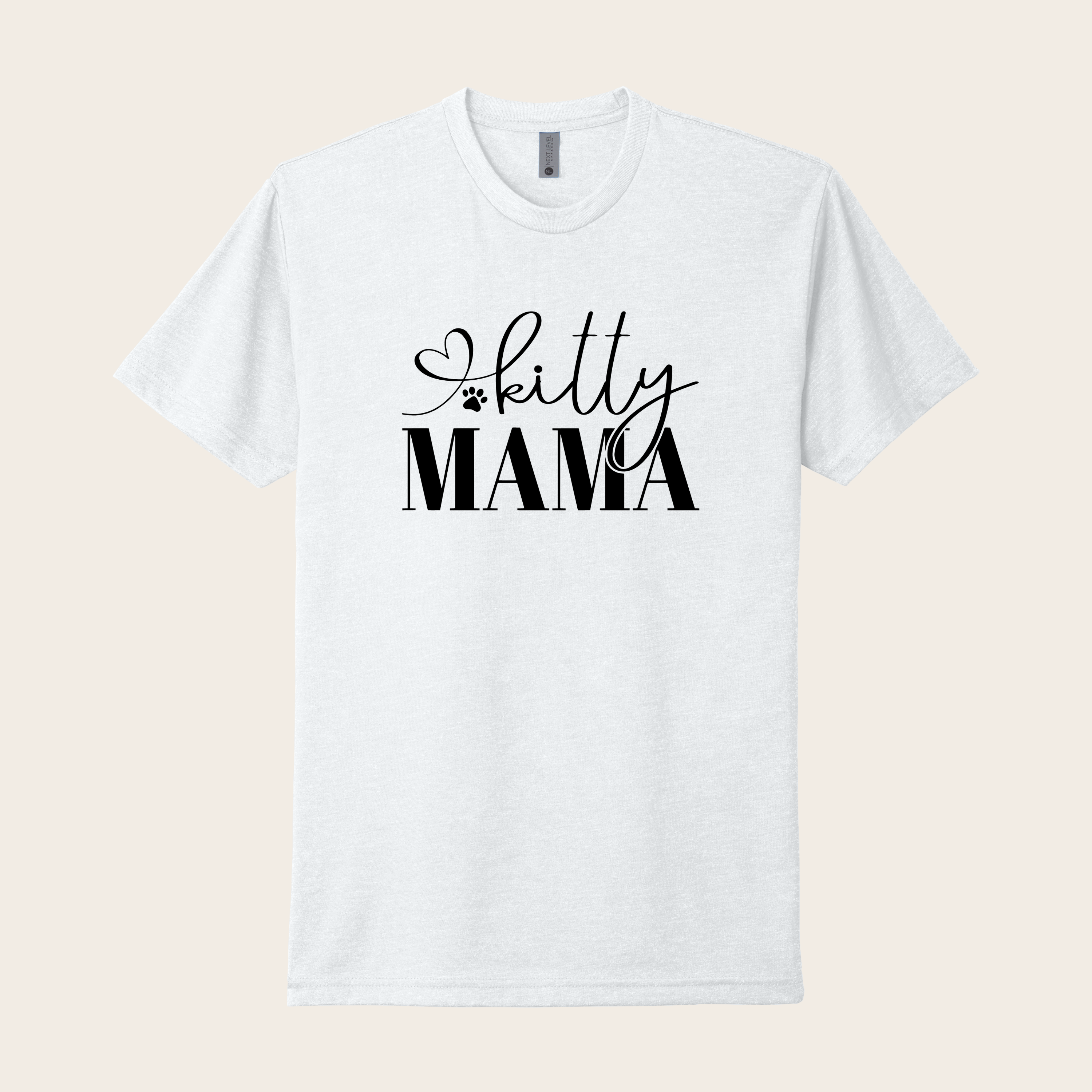 Kitty Mama Heart T-Shirt