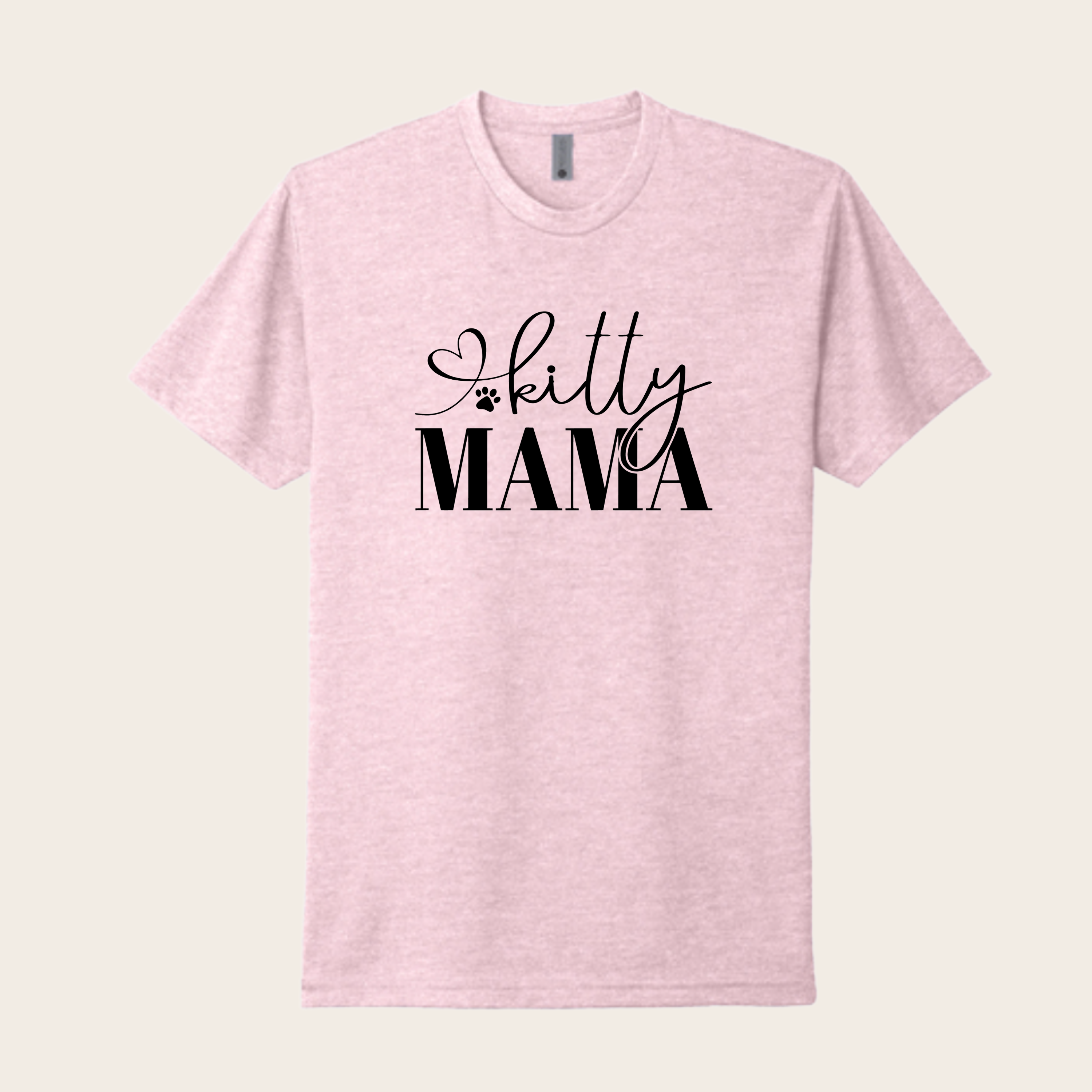 Kitty Mama Heart T-Shirt