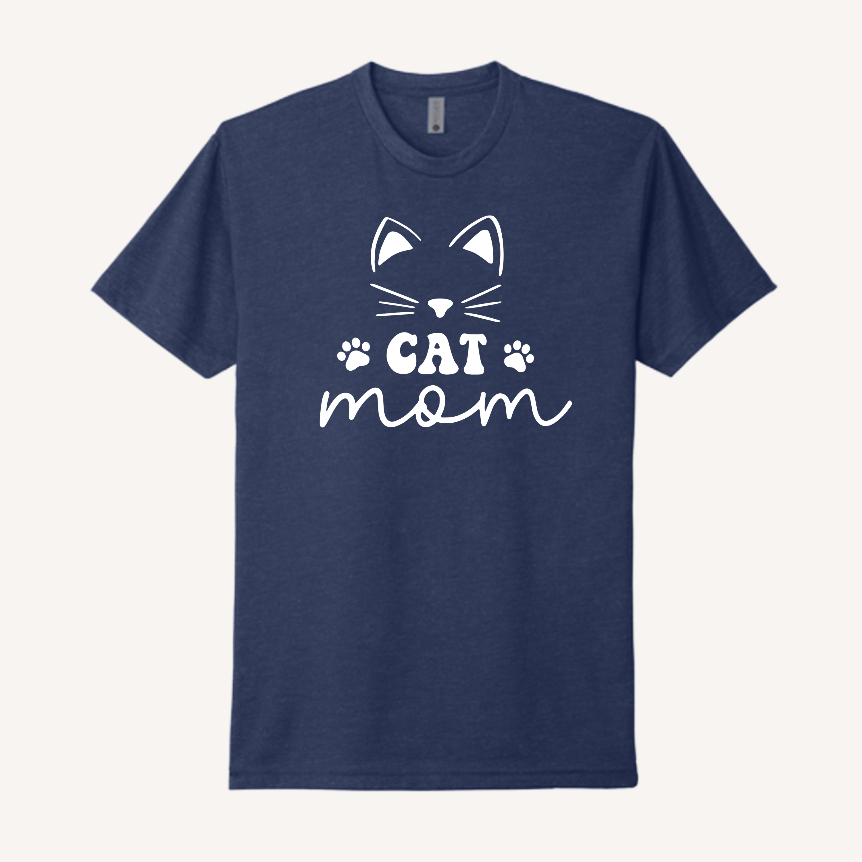Cute Face Cat Mom T-Shirt