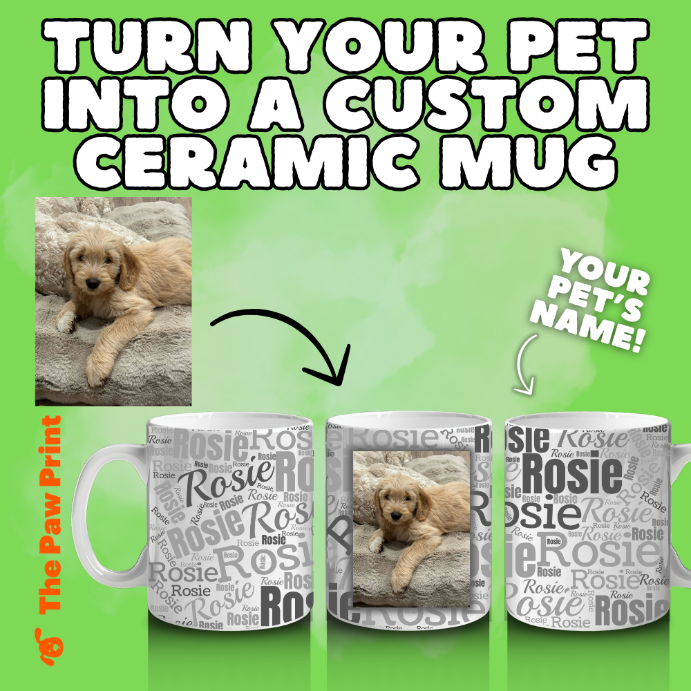 Custom Personalized White Glossy Pet Mug (11oz)