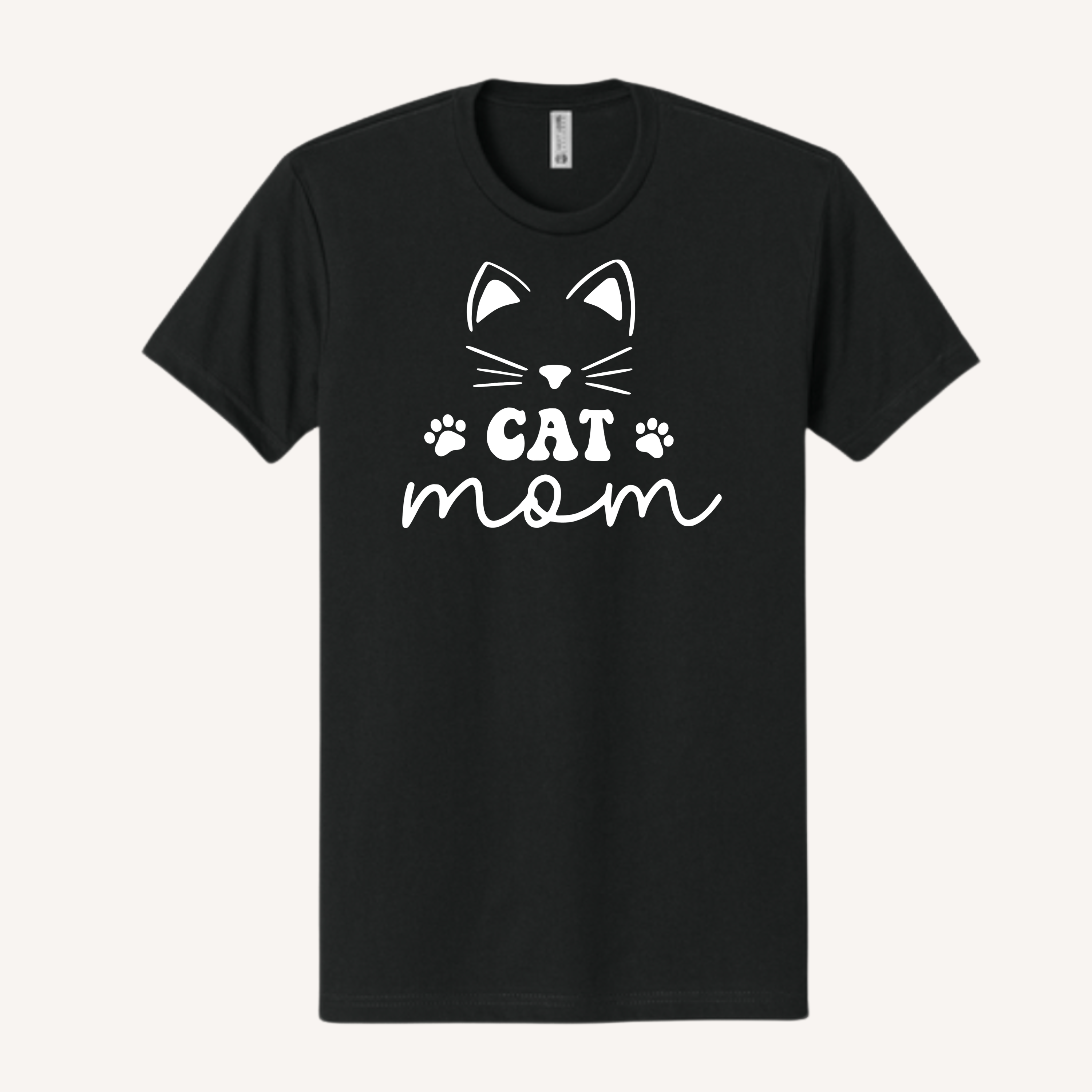 Cute Face Cat Mom T-Shirt