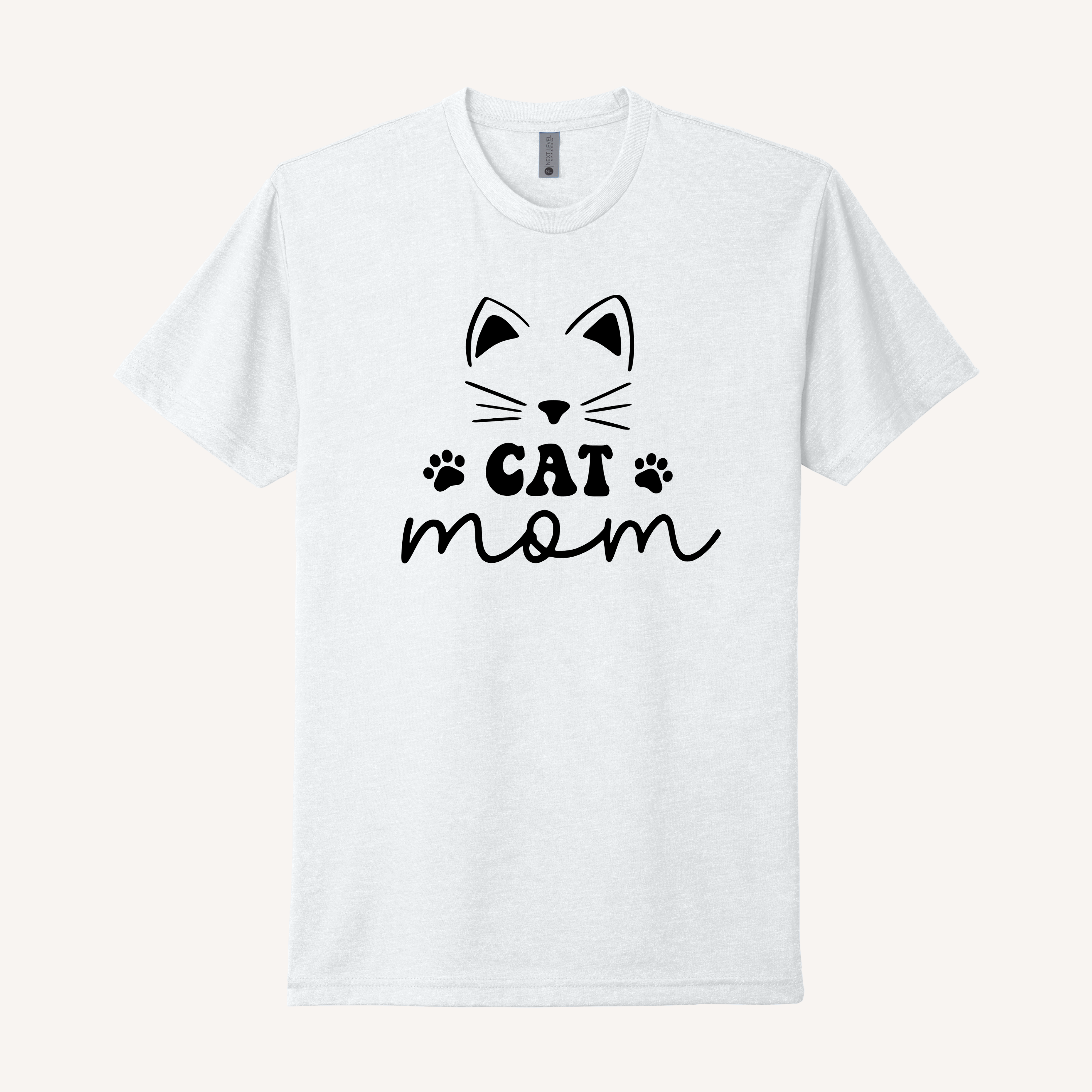 Cute Face Cat Mom T-Shirt