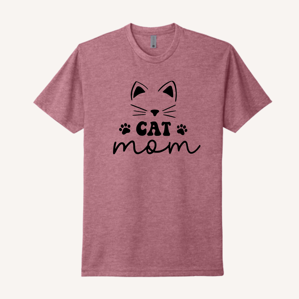 Cute Face Cat Mom T-Shirt