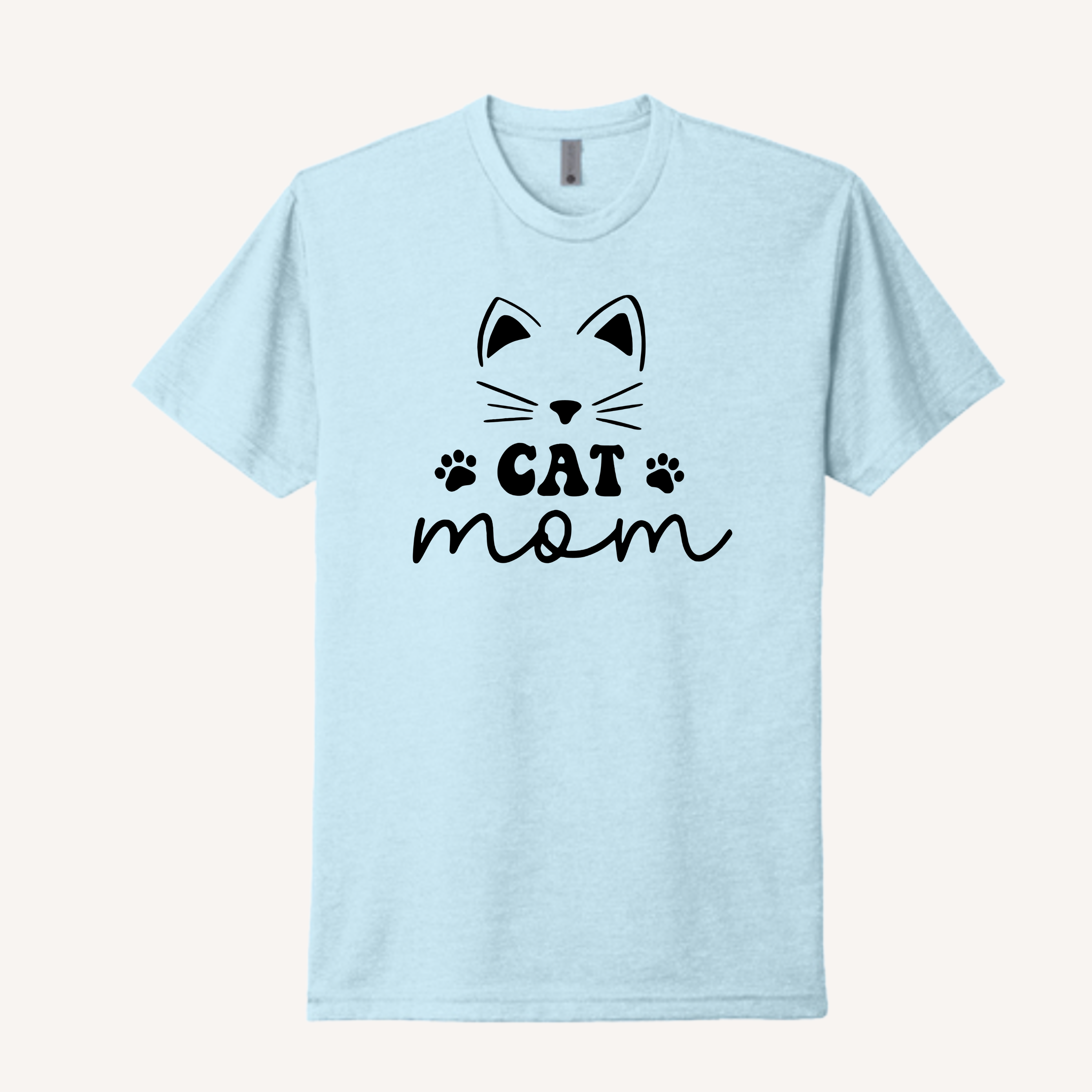 Cute Face Cat Mom T-Shirt