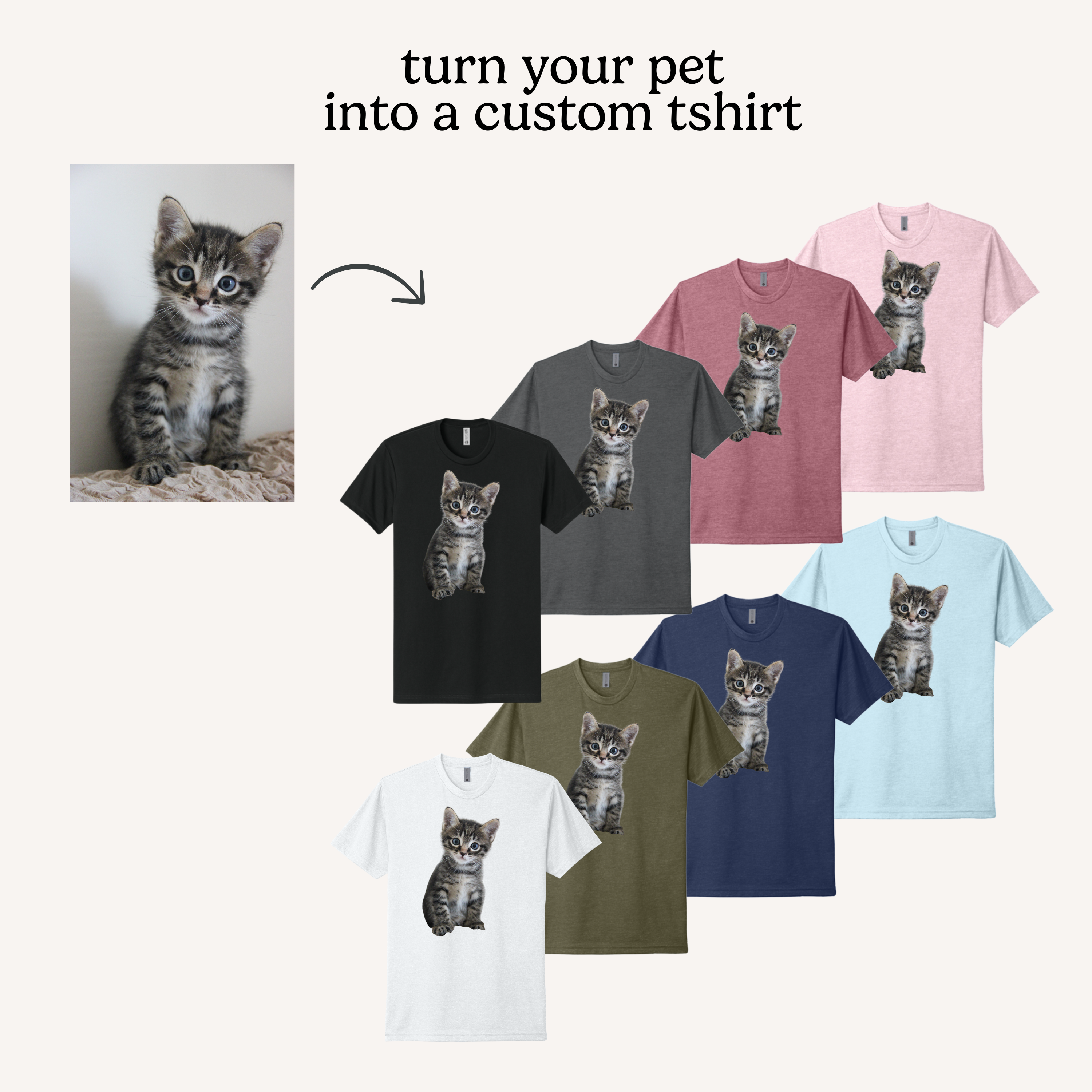 Custom Pet Photo T-Shirt