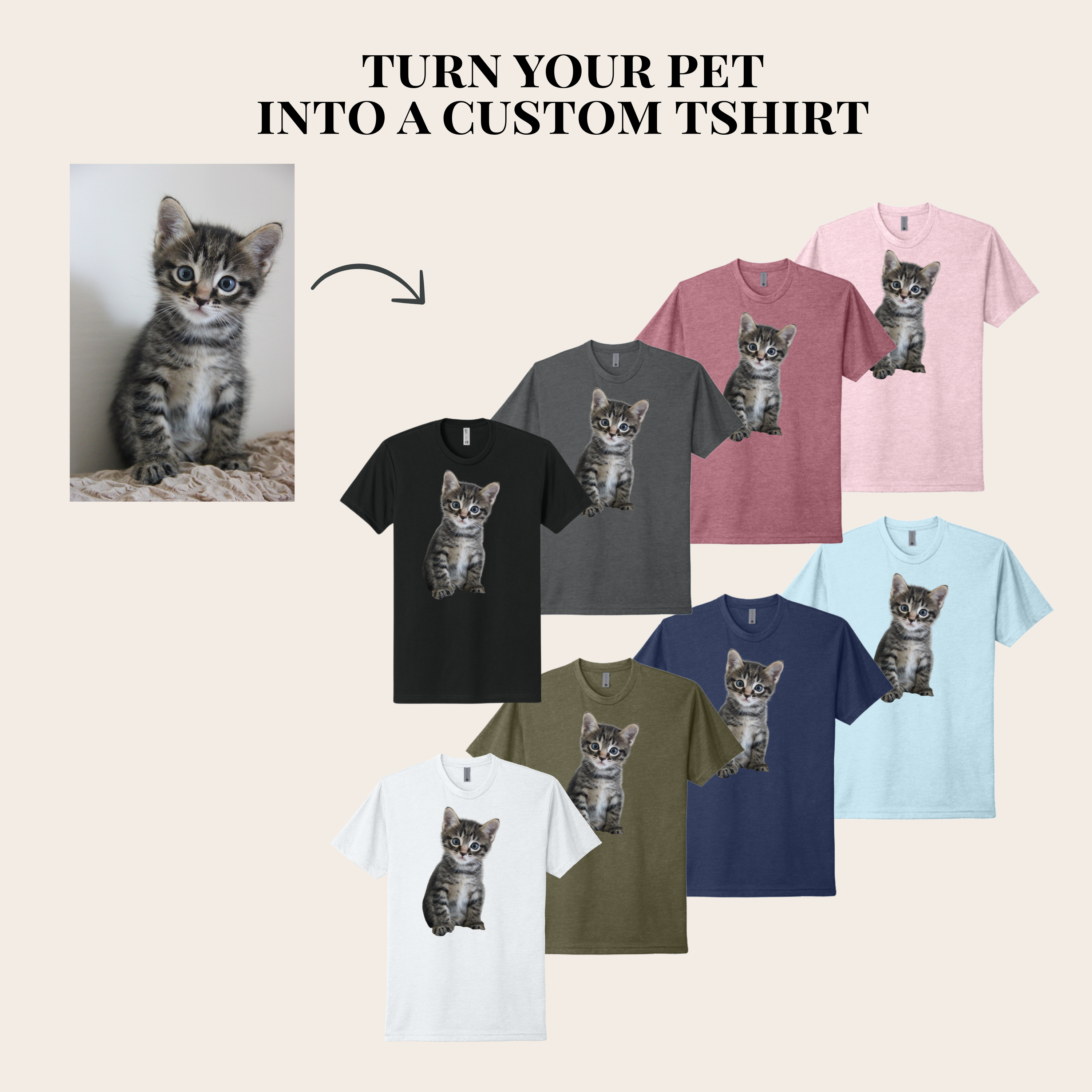 Custom Pet Photo T-Shirt
