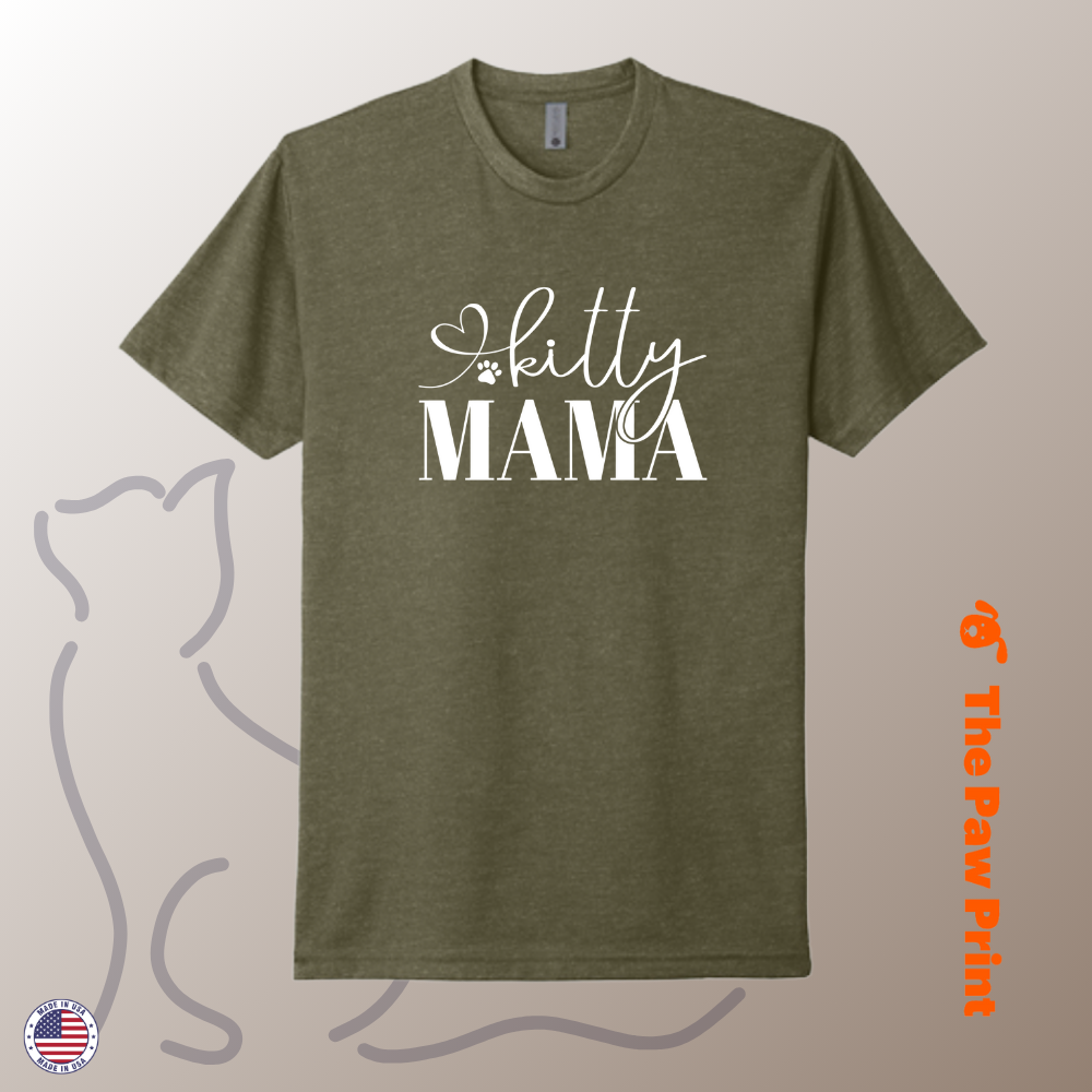 Kitty Mama Heart T-Shirt