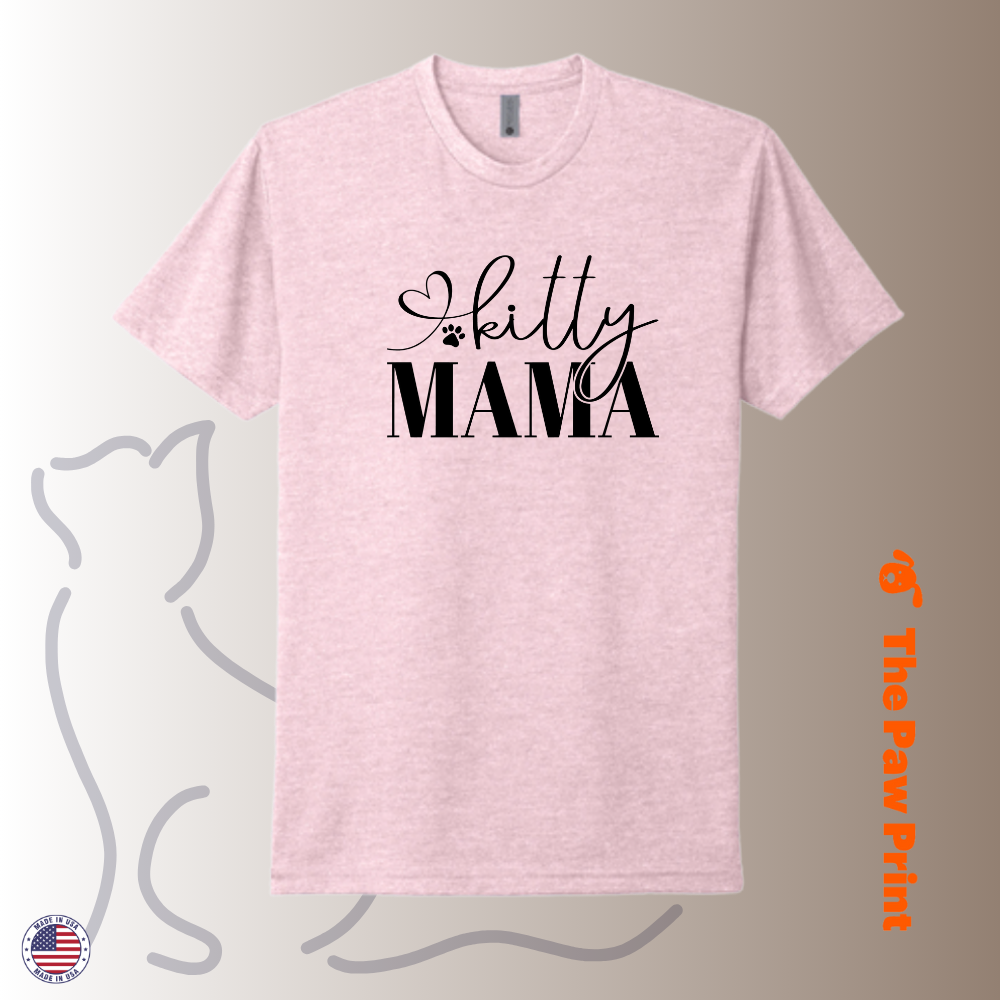 Kitty Mama Heart T-Shirt