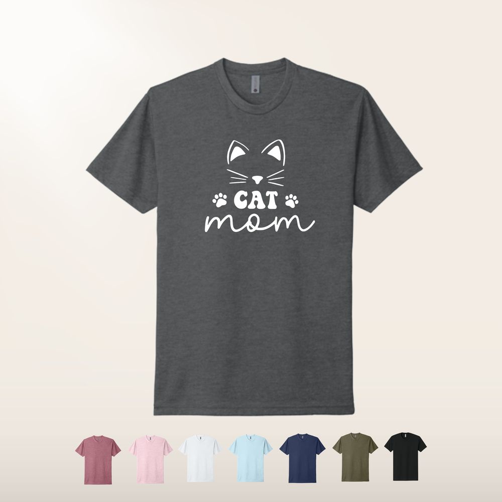 Cute Face Cat Mom T-Shirt
