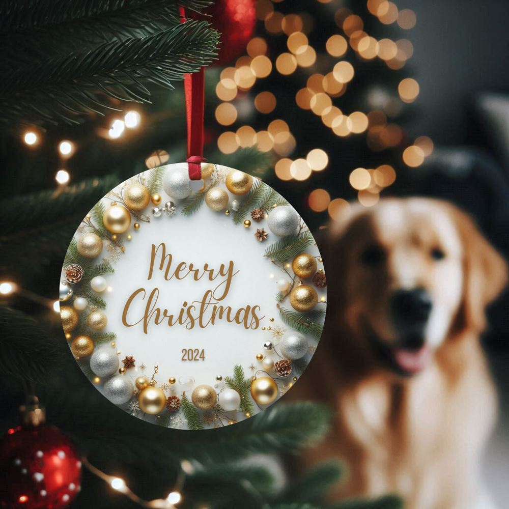 Customized Pet Holiday Christmas Tree Ornament