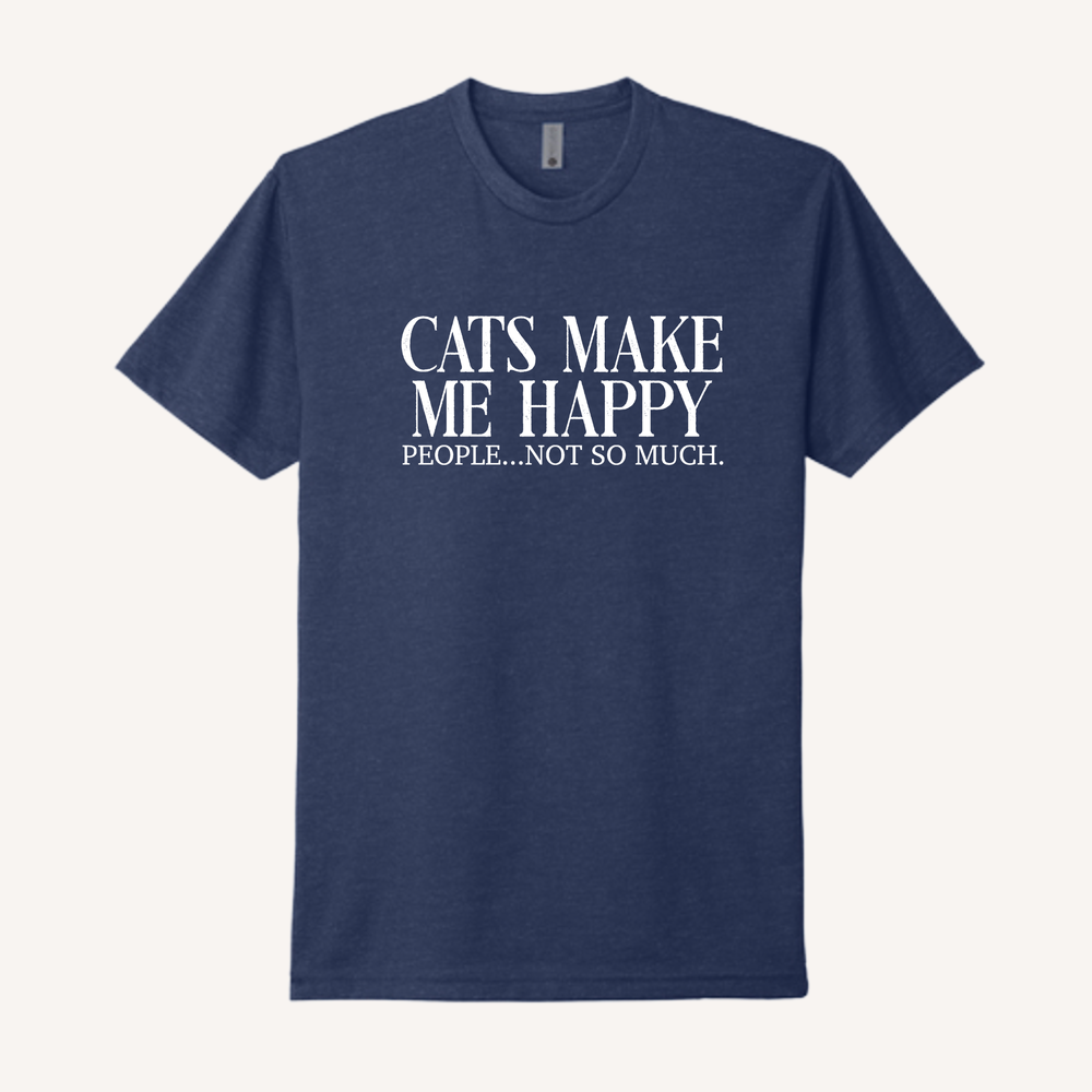 Cats Make Me Happy T-Shirt