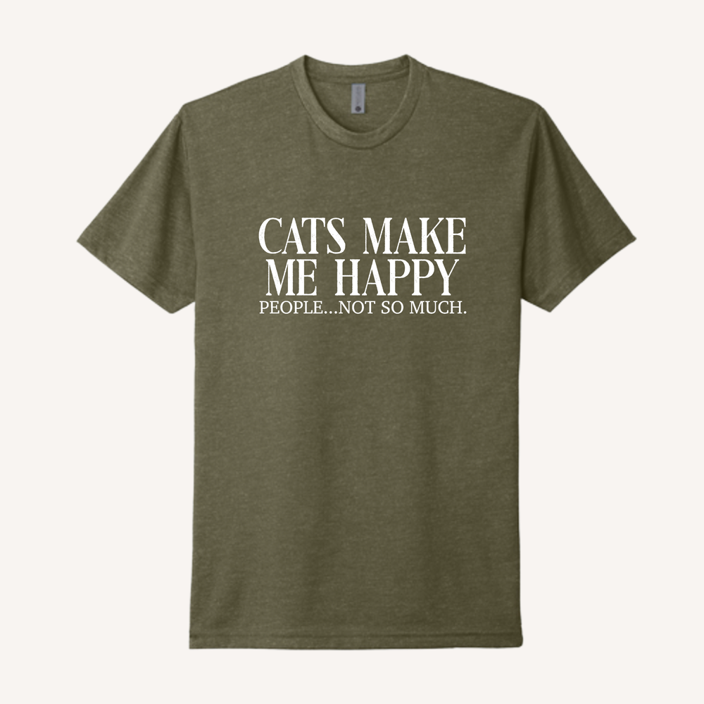 Cats Make Me Happy T-Shirt
