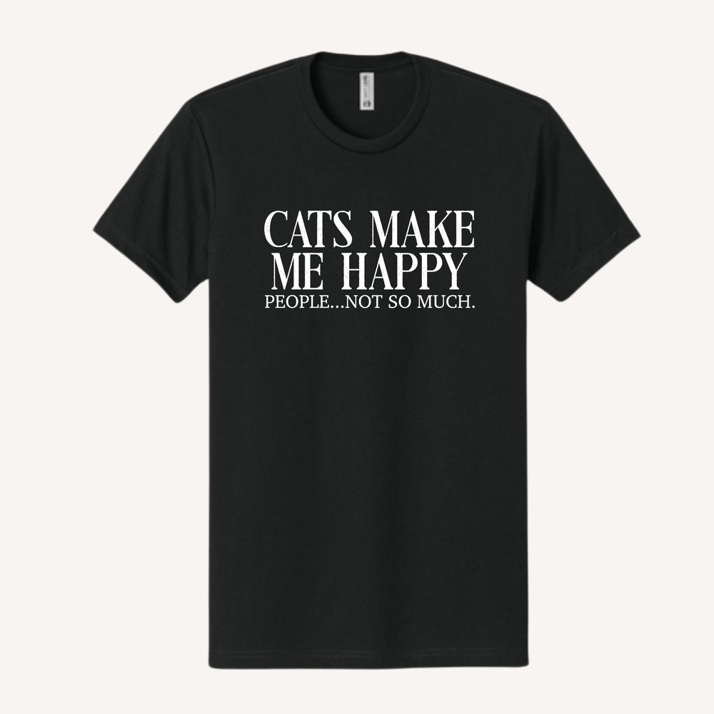 Cats Make Me Happy T-Shirt
