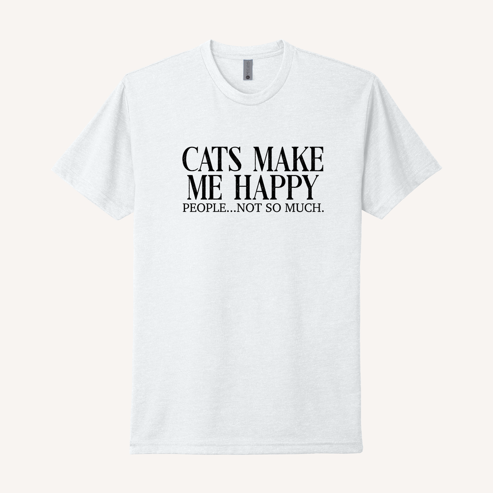 Cats Make Me Happy T-Shirt