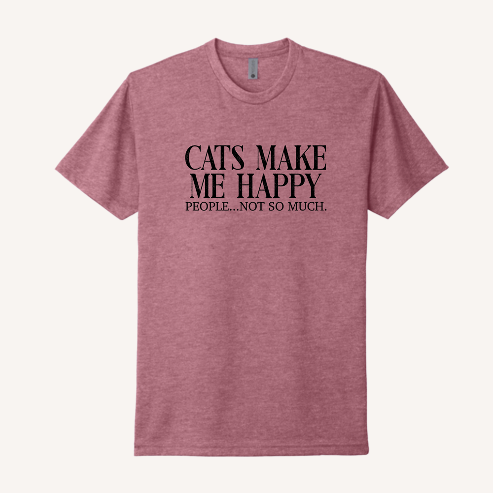 Cats Make Me Happy T-Shirt