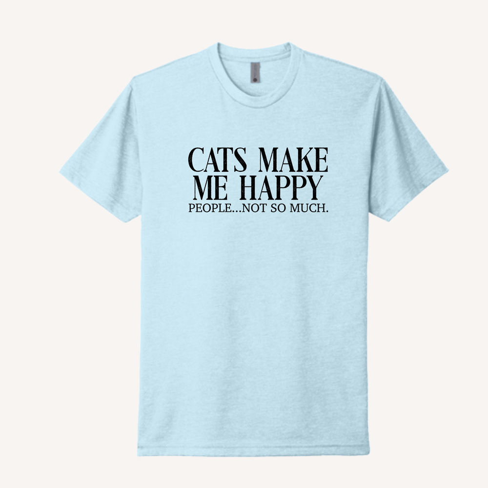 Cats Make Me Happy T-Shirt