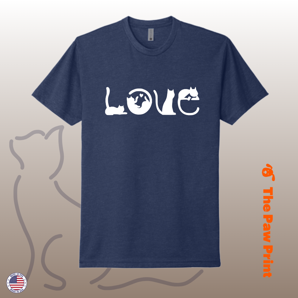Cat Pose LOVE T-Shirt