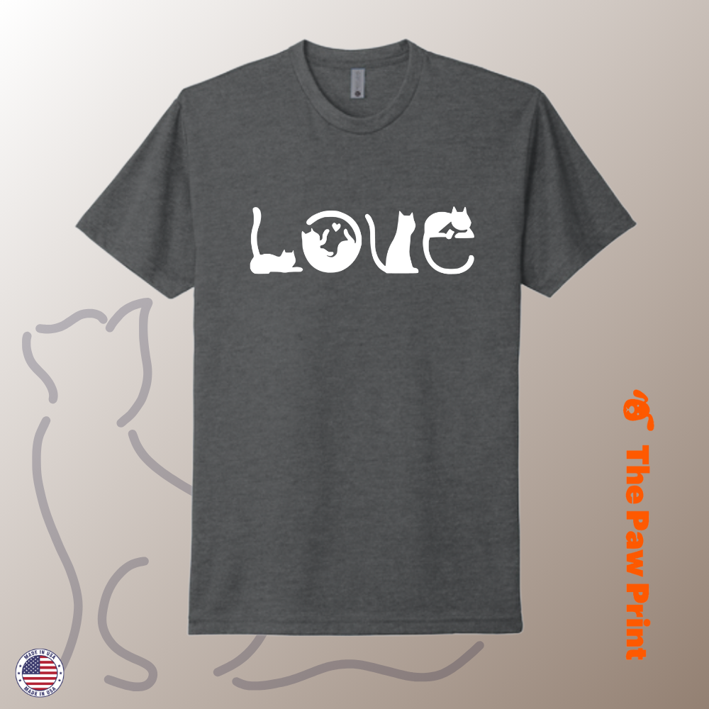 Cat Pose LOVE T-Shirt