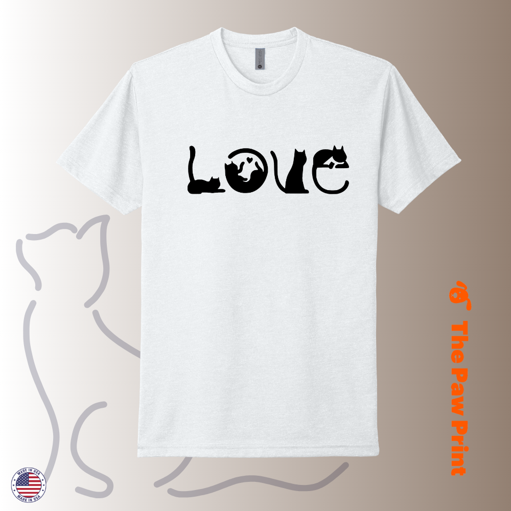 Cat Pose LOVE T-Shirt