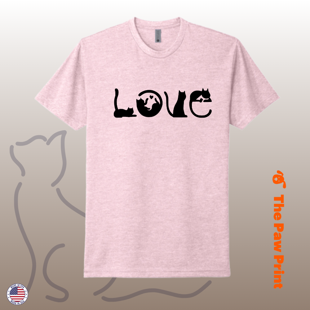 Cat Pose LOVE T-Shirt