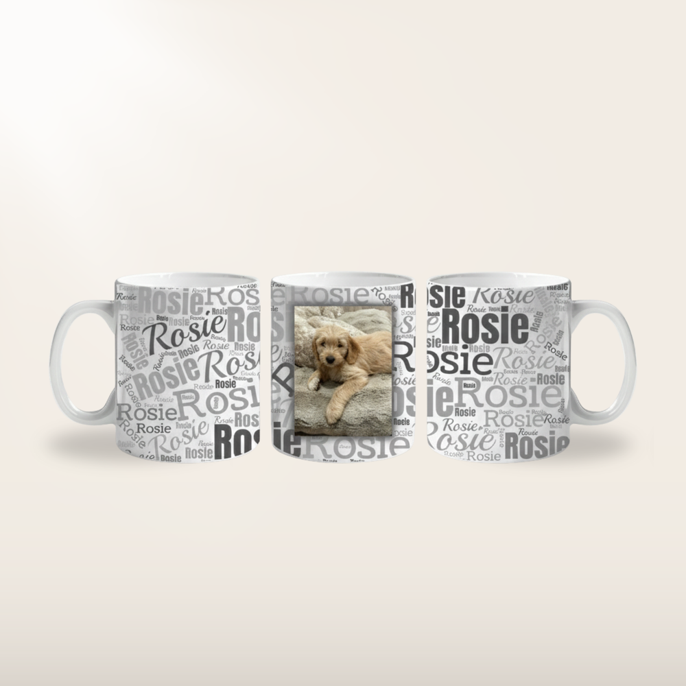 Custom Personalized White Glossy Pet Mug (11oz)