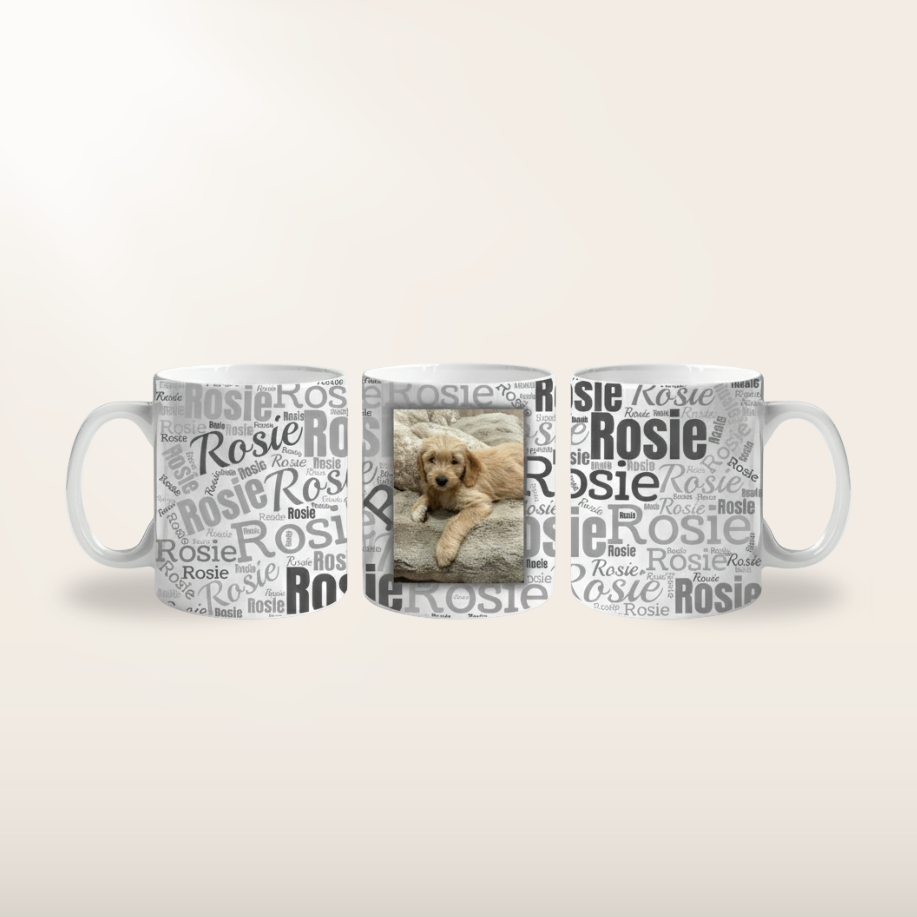 Custom Personalized White Glossy Pet Mug (11oz)