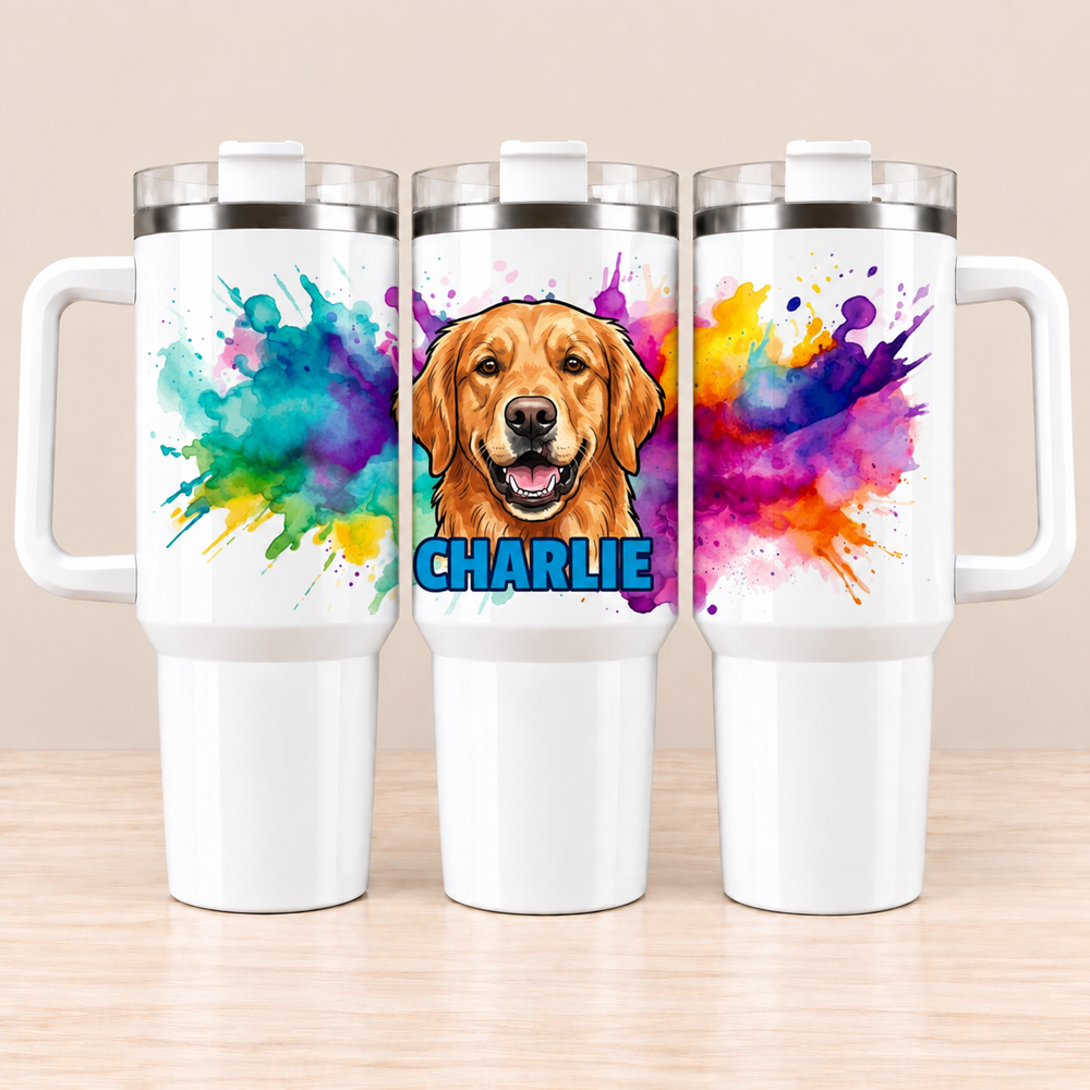 Paint Explosion Collection 40oz Tumbler