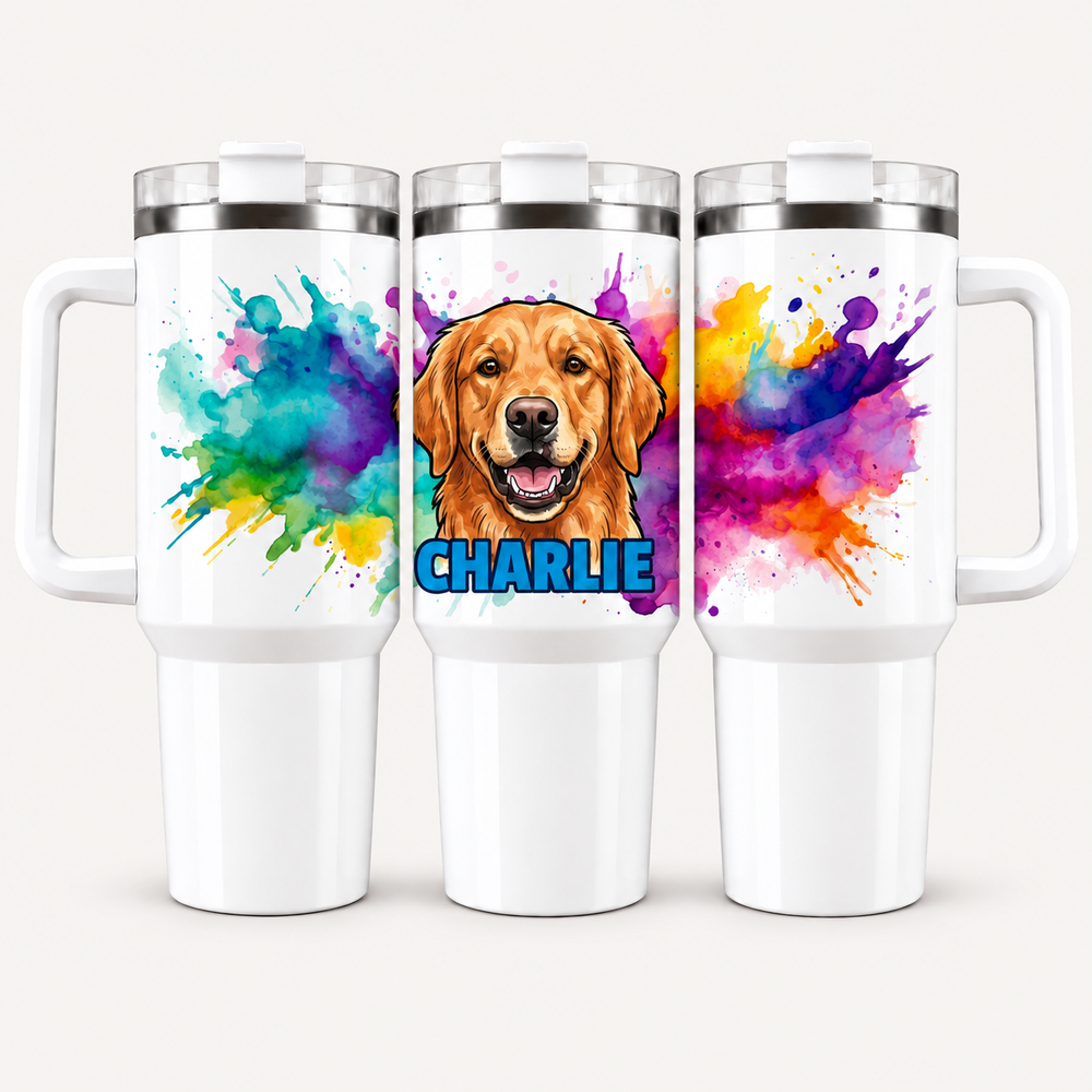 Paint Explosion Collection 40 oz Tumbler