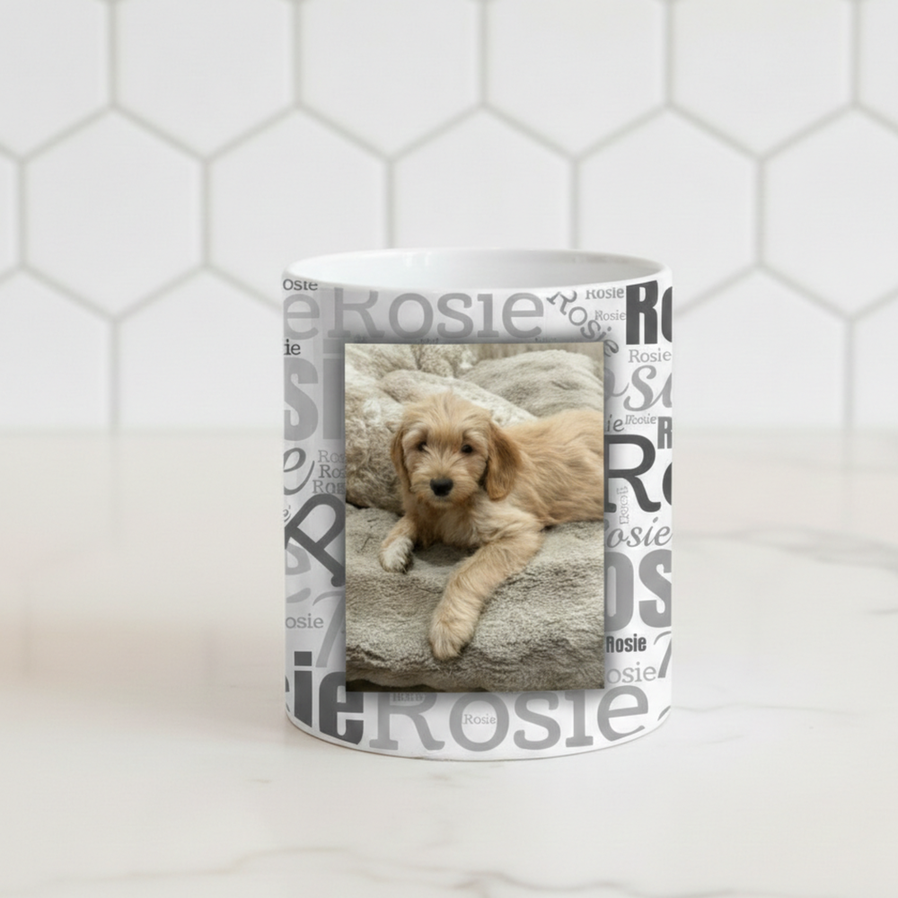Custom Personalized White Glossy Pet Mug (11oz)