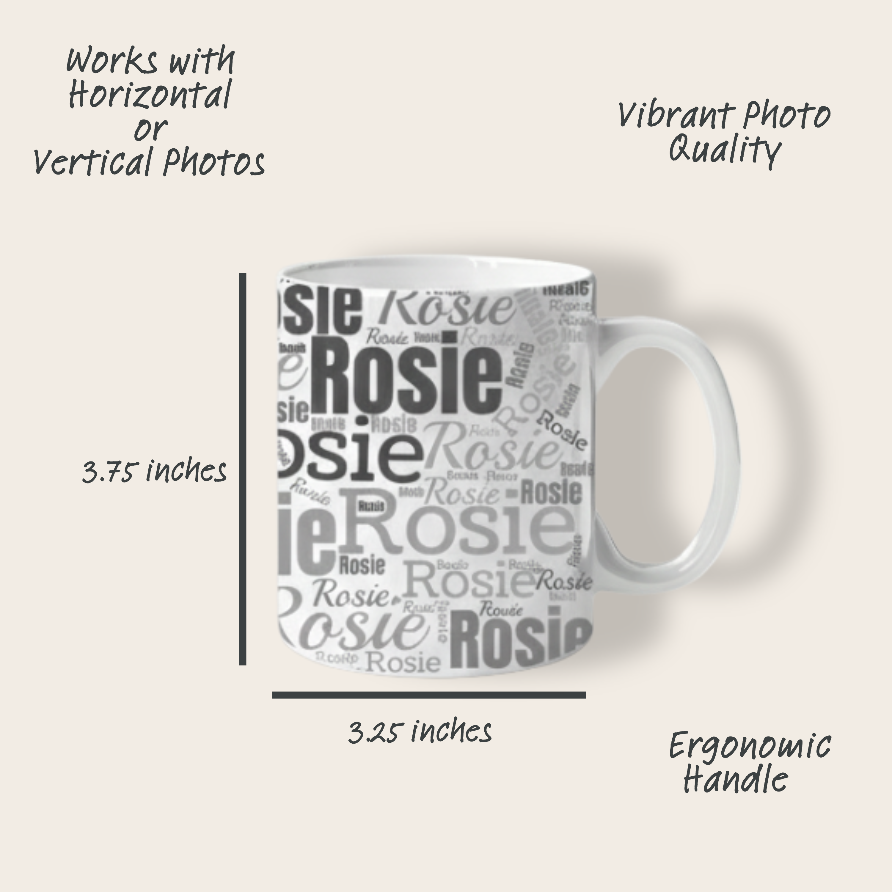 Custom Personalized White Glossy Pet Mug (11oz)