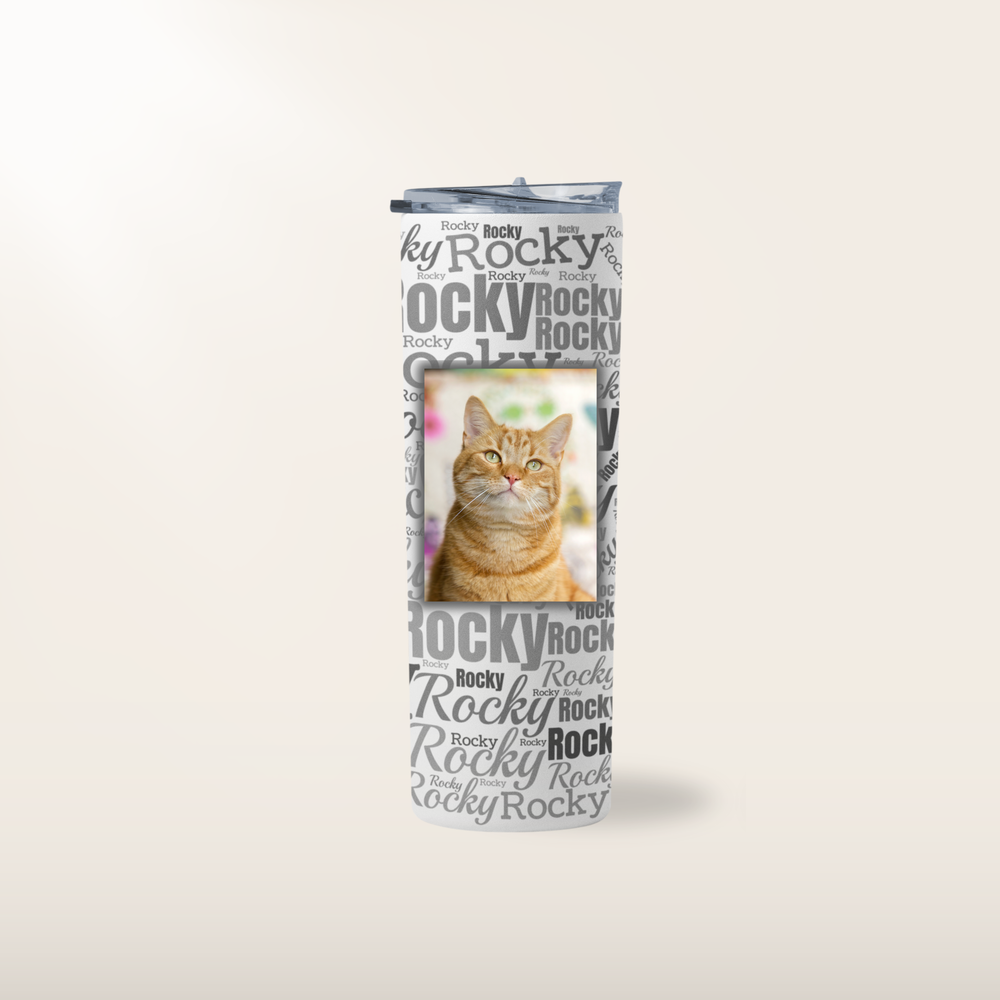 Custom Personalized Insulated Tumbler With A Straw (20oz)