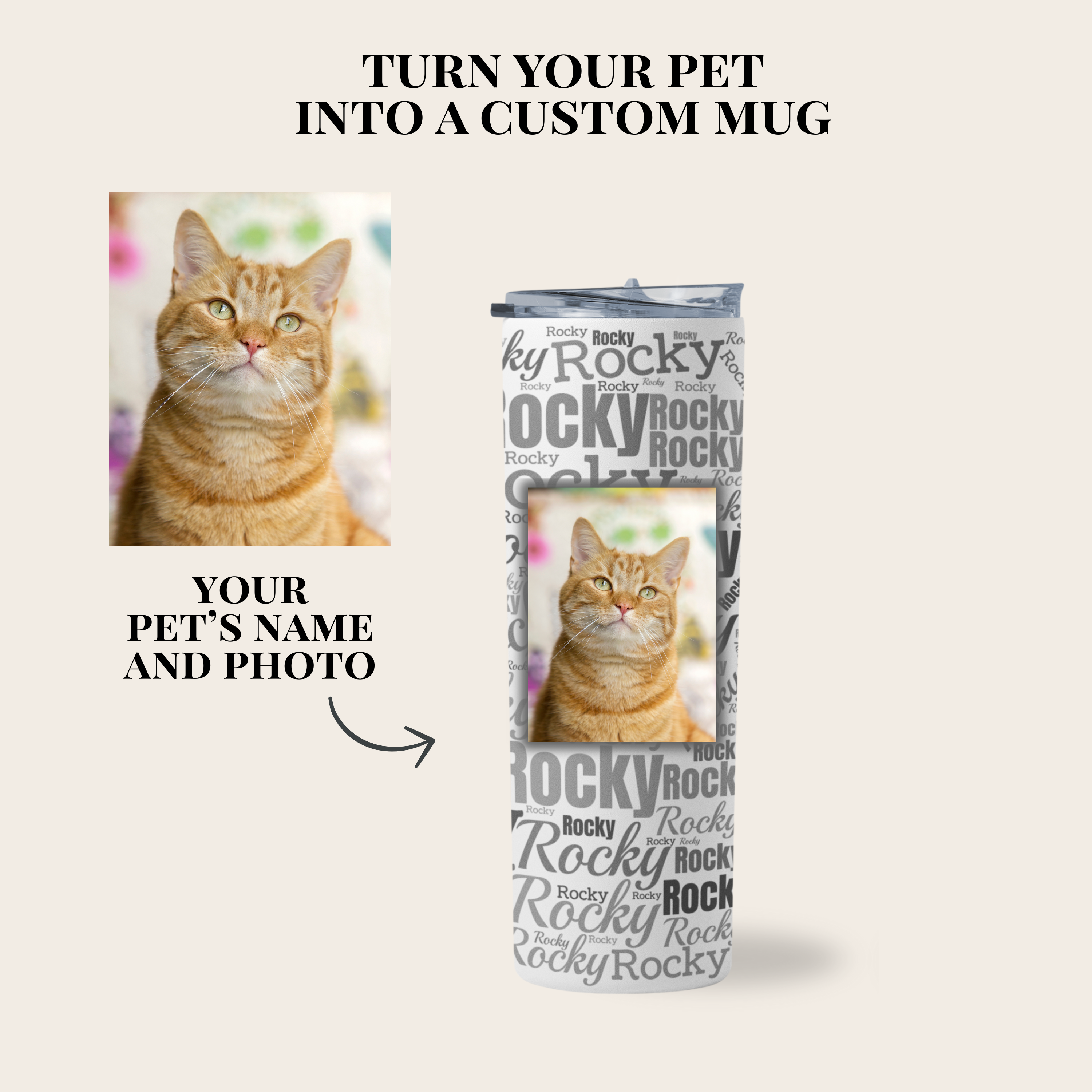 Custom Personalized Insulated Tumbler With A Straw (20oz)